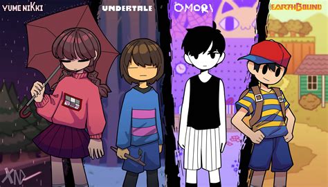 Download Omori Indie Characters Wallpaper | Wallpapers.com