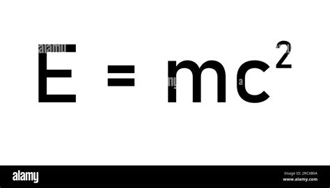 Einstein's formula. Energy, mass and speed of light equation. EMC ...