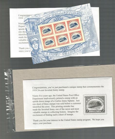 4806 Inverted Jenny Souvenir Sheet ( PO Sealed) Mnh, VF CAT $24 Face$!2 ...