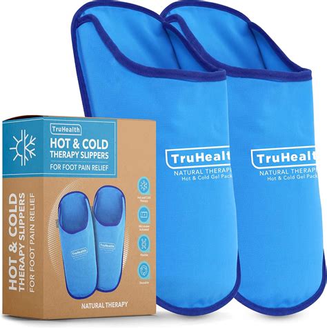 TruHealth Ice Pack Slippers - Foot Ice Pack, Foot Warmer, Foot Wrap ...