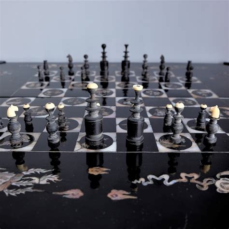 Antique Chess Set - Etsy