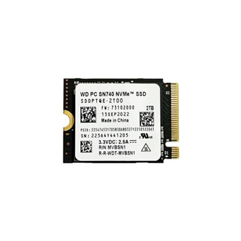 NEW WD PC SN740 2TB M.2 2230 NVMe PCIe Gen 4x4 SSD For Steam Deck ...