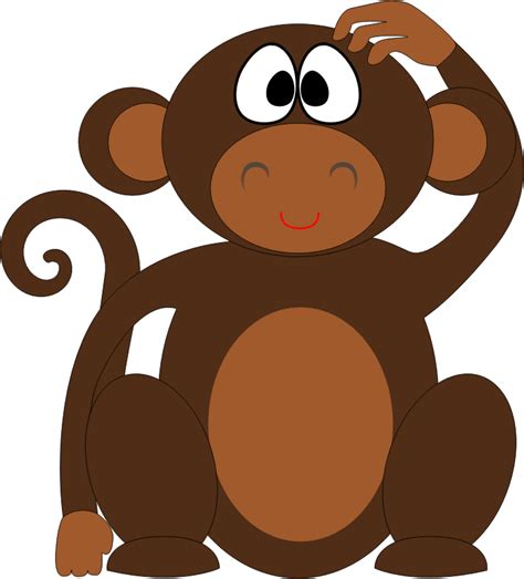 Clipart - Cartoon Monkey