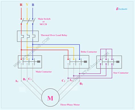 Electrical Star Delta Circuit Diagram