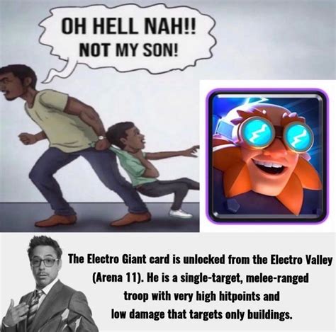 RDJ Explains Electro Giant | Clash Royale | Know Your Meme