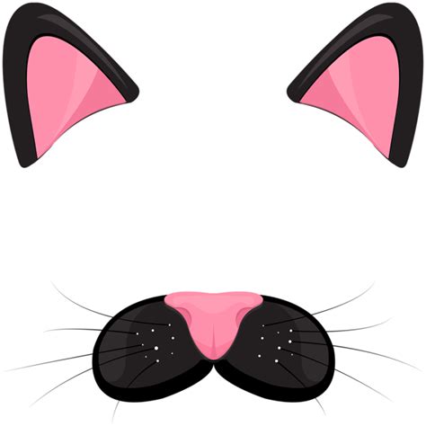 Cat Black Face Mask PNG Clip Art Image | Cat face mask, Cat face ...