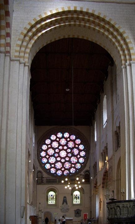 Rose window in the north transept, St Albans Cathedral and Abbey Church