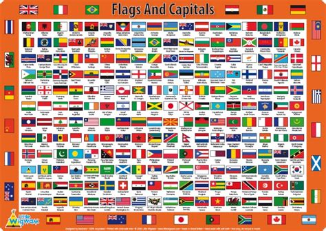 Country Flags With Names And Capitals Pdf Free Download Flags Of ...