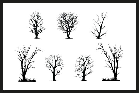 Dead Tree Silhouette Image Vector Image Graphic by N-paTTerN · Creative ...