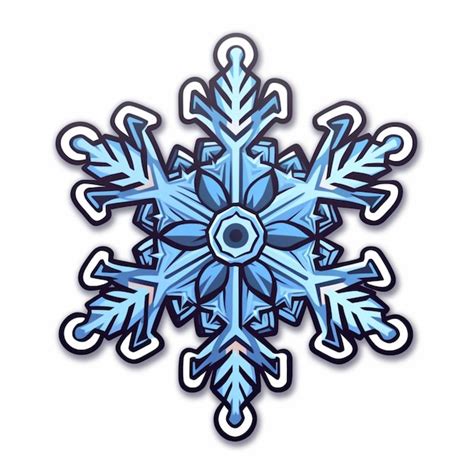 Premium AI Image | A close up of a snowflake with a white background ...