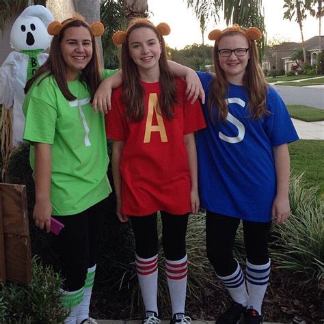 Alvin, Simon & Theodore. Alvin and the Chipmunks Halloween costume. DIY ...