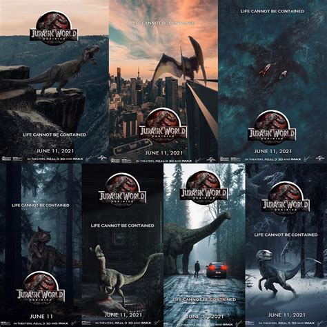 All 7 Of My Jurassic World Dominion Dinosaur Posters. • Which One Is ...