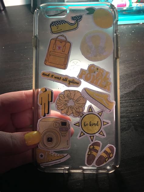 ☀️Yellow Aesthetic🌻 Easy DIY Phone case💕