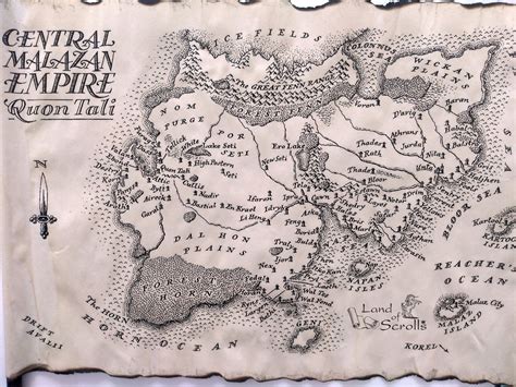 CENTRAL MALAZAN EMPIRE Map Quon Tali Map Malazan Map Steven | Etsy