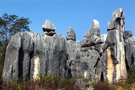 Shilin Stone Forest, World-famous Natural Karst Area, China Stock Photo ...