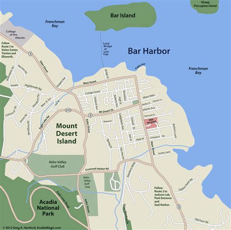 Map Of Maine Bar Harbor - Ronni Cindelyn