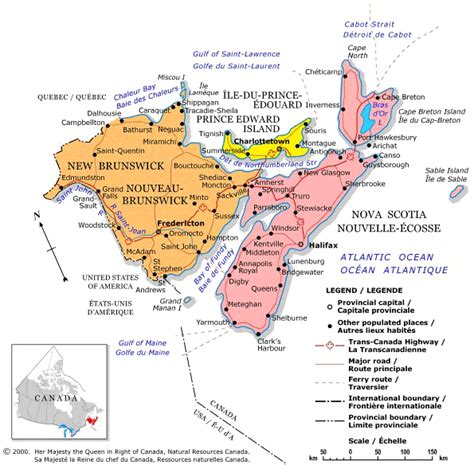 ACADIAN - Maps:Maritimes:Acadian & French Canadian Ancestral Home