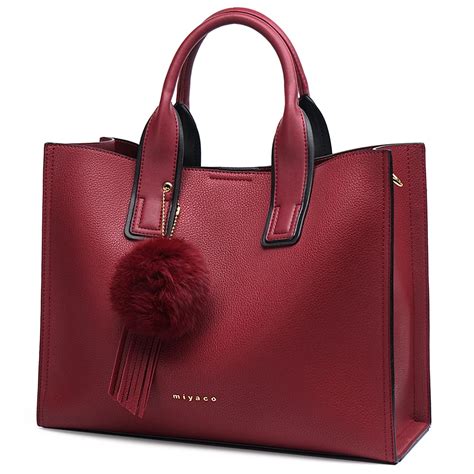 MIYACO Handbag for Women Leather Tote Bags Designer Handbags Elegant ...