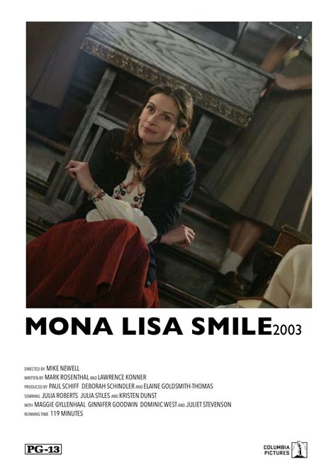 Mona Lisa Smile 2003 [made by me] | Movie posters minimalist ...