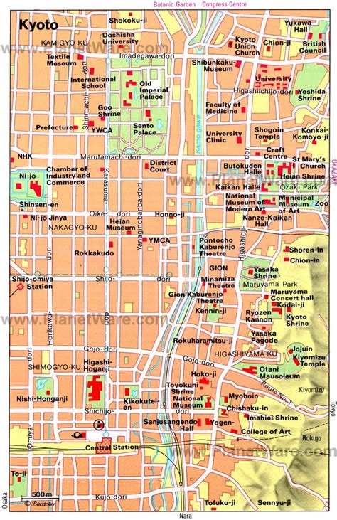 Kyoto Map - Tourist Attractions