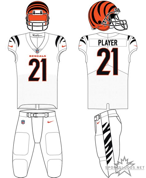 Cincinnati Bengals Uniform - Primary White Uniform - National Football ...