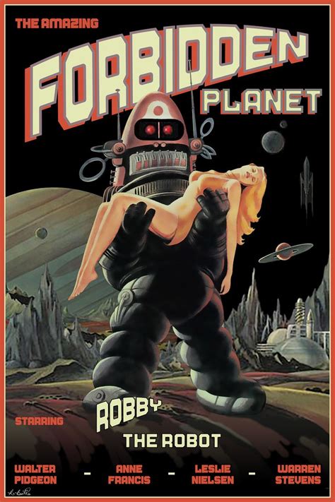 Forbidden Planet poster reworked by Robert Bertie | Science fiction ...