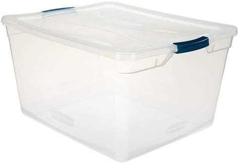 Rubbermaid Cleverstore Clear Plastic Storage Bins With Lids, 95 Qt-4 ...