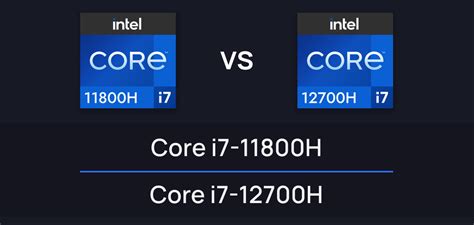 Intel Core i7-11800H vs i7-12700H: Comparativa - Guía Hardware