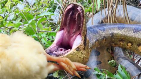 ANACONDA EATS GIANT CHICKEN!!! | BRIAN BARCZYK - YouTube