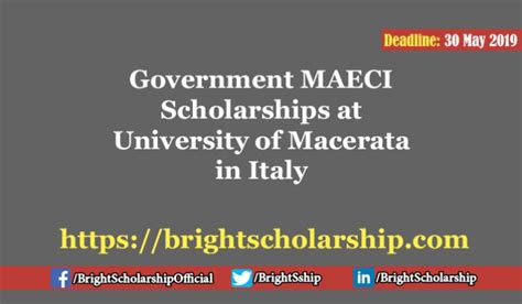 Government MAECI Scholarships at University of Macerata in Italy 2019