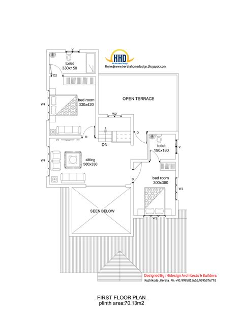 Contemporary sloping roof 2 story house - 2125 Sq. Ft. | home appliance