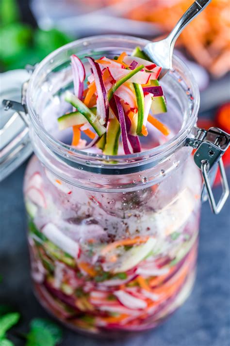 Quick Fridge Pickled Vegetables | Recipe | Vegetables, Healthy recipes ...