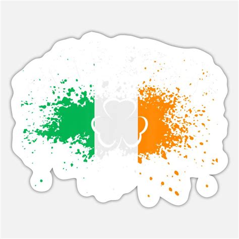 Shamrock-irish-flag Stickers | Unique Designs | Spreadshirt