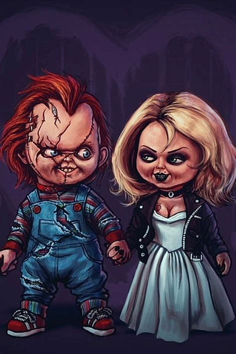 Chucky And Tiffany Drawing