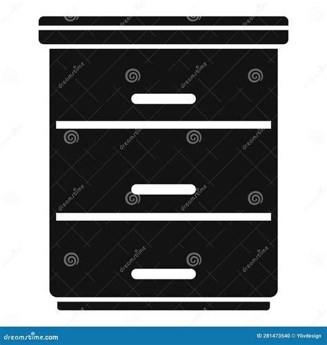 Drawer Icon Simple Vector. Interior Design Stock Illustration ...