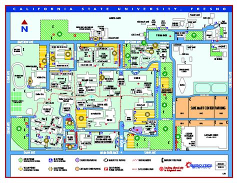 Fresno State Campus Map - Printable Map