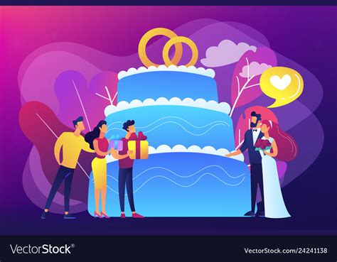 Wedding party concept Royalty Free Vector Image