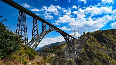 Chenab Bridge, Jammu and Kashmir, India