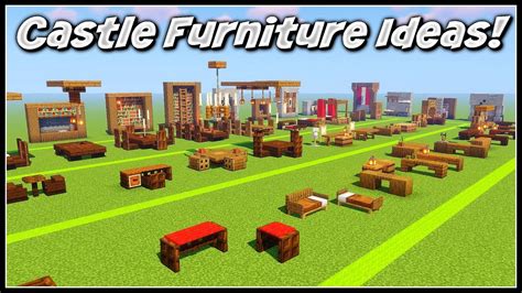 Minecraft Castle Furniture Ideas! - YouTube