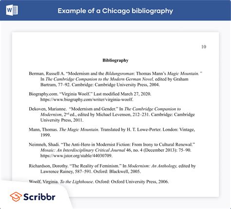 Creating a Chicago Style Bibliography | Format & Examples