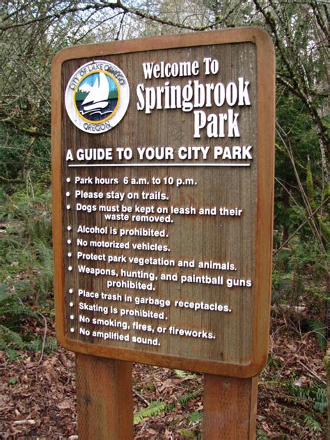 About Springbrook Park in Lake Oswego Oregon