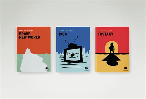 Minimalist book covers on Student Show