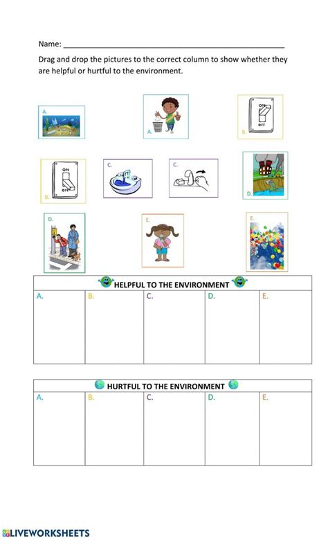 Helpful and Harmful worksheet | Kindergarten worksheets, Water cycle ...