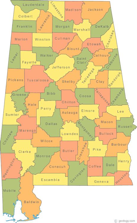 Harvest Alabama Map - United States