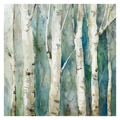 Masterpiece Art Gallery River Birch Trees II by Carol Robinson Canvas ...