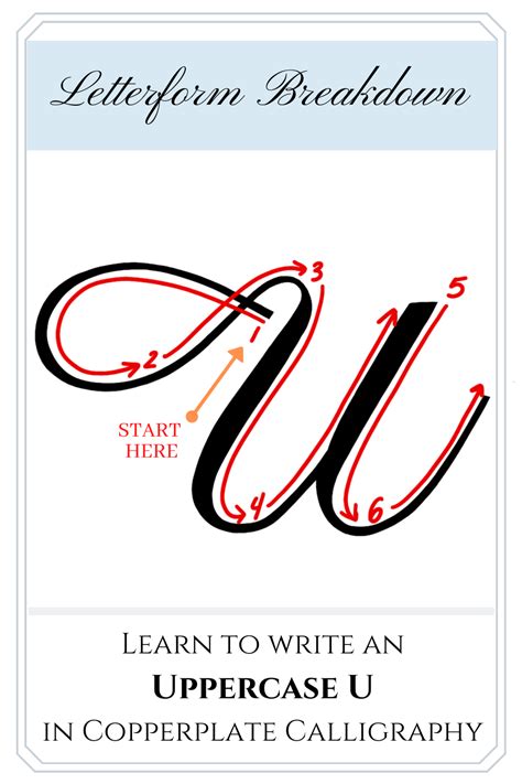 Intermediate Level 1: Copperplate Uppercase Calligraphy Alphabet ...