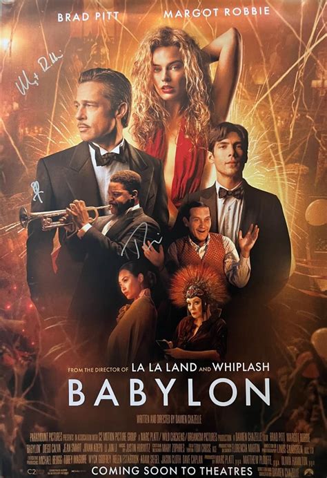 Babylon cast signed movie poster | EstateSales.org