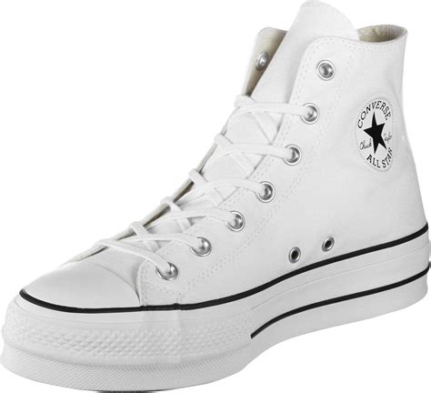 Converse Women's CTAS Lift Hi Black/White Sneaker : Amazon.ca: Clothing ...