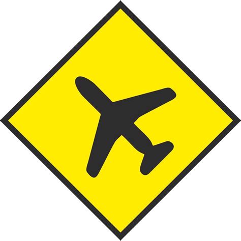 W 165 Low Flying Aircraft | Road Warning Signs Ireland | PD Signs