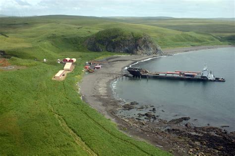 Tanaga Island Barge USACE | A remote field camp set up in La… | Flickr